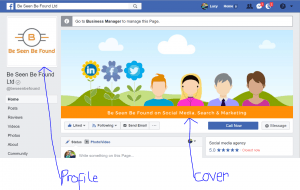 facebook cover and profile image